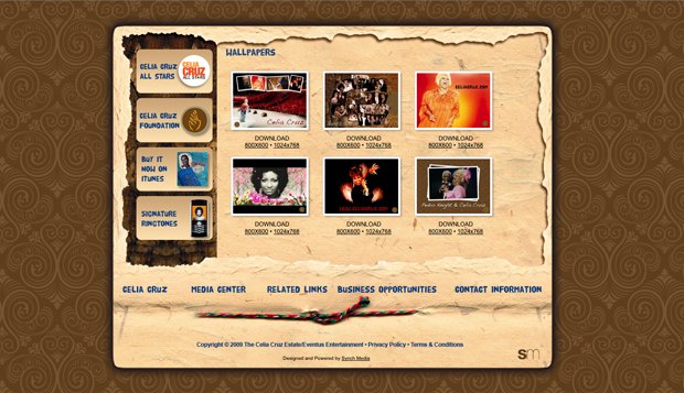 Daniel Falquez - Web Portfolio - Celia Cruz