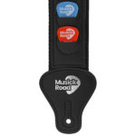 Musick Road Black Guitar Strap Product Design and Branding