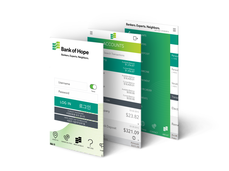 Daniel Falquez - UX Portfolio - Bank of Hope
